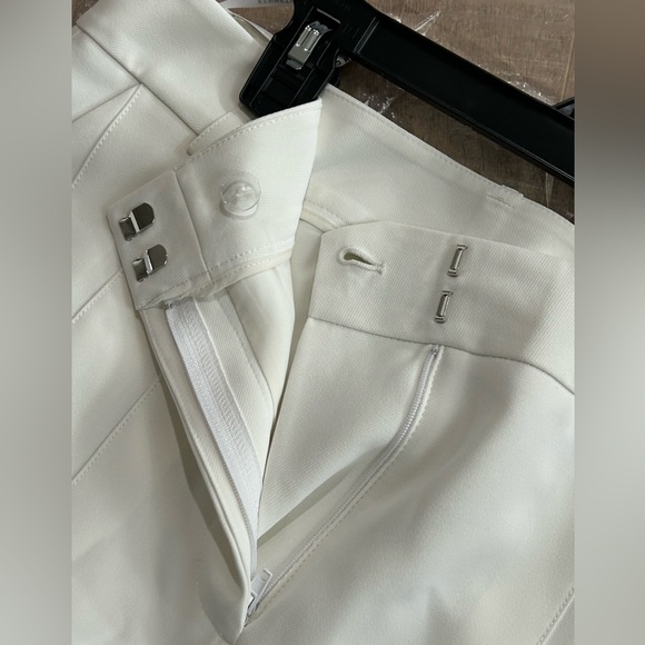 Sz 10 Kenneth Cole Womens Fly Front Pleated Maxi Skirt, White NWT - Picture 10 of 12